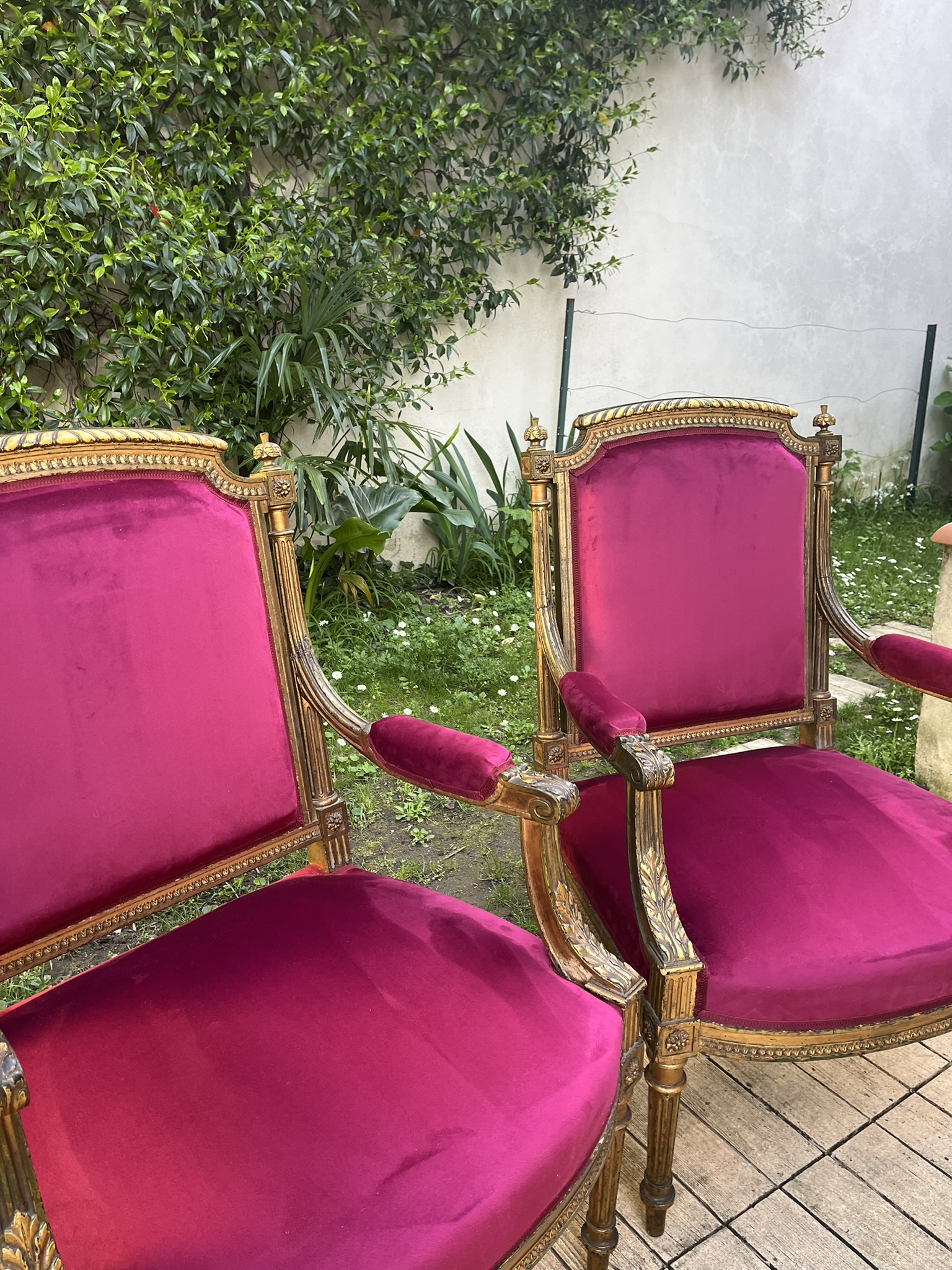 Rénovation fauteuils Louis 16 à Toulouse